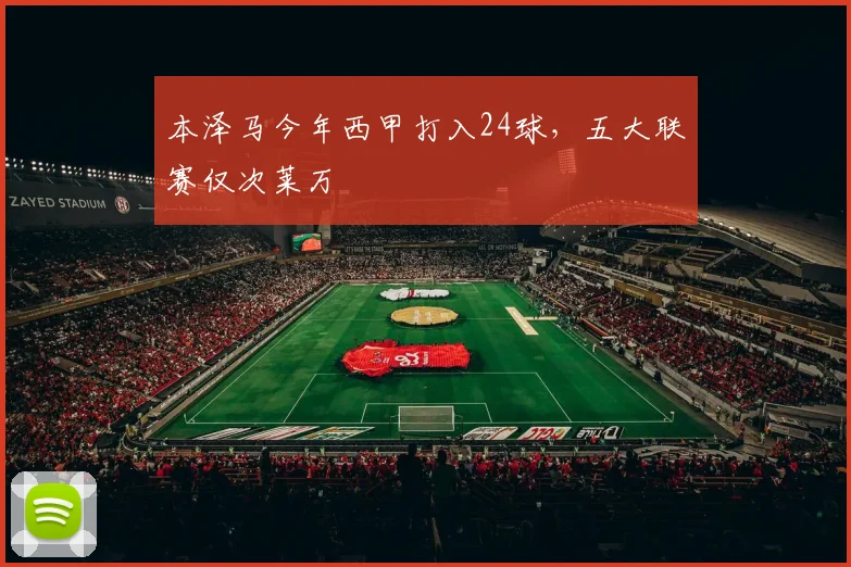 本泽马今年西甲打入24球，五大联赛仅次莱万